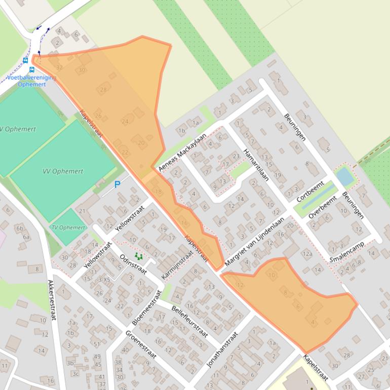 Kaart van postcodegebied 4061RC.