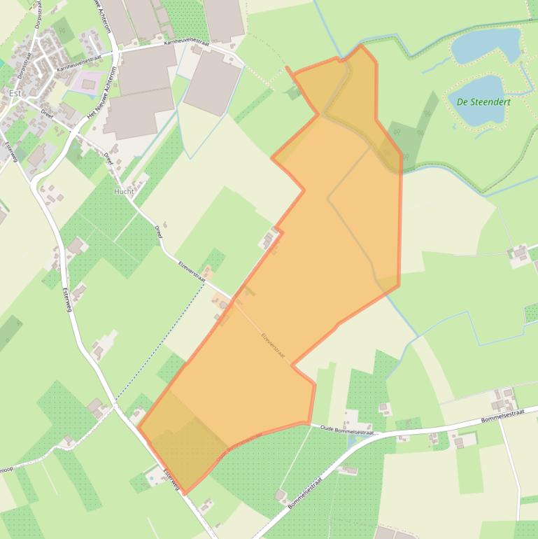 Kaart van postcodegebied 4061RM.