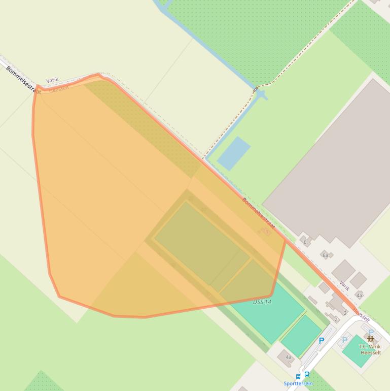 Kaart van postcodegebied 4063CM.