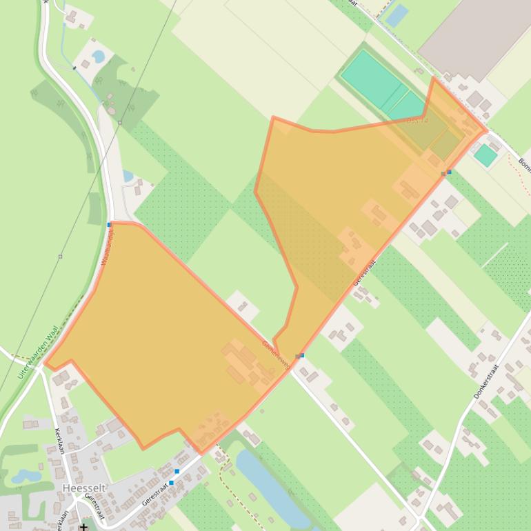 Kaart van postcodegebied 4063CR.