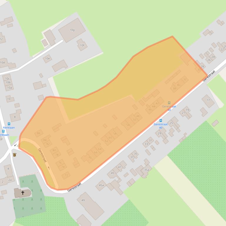 Kaart van postcodegebied 4063CS.