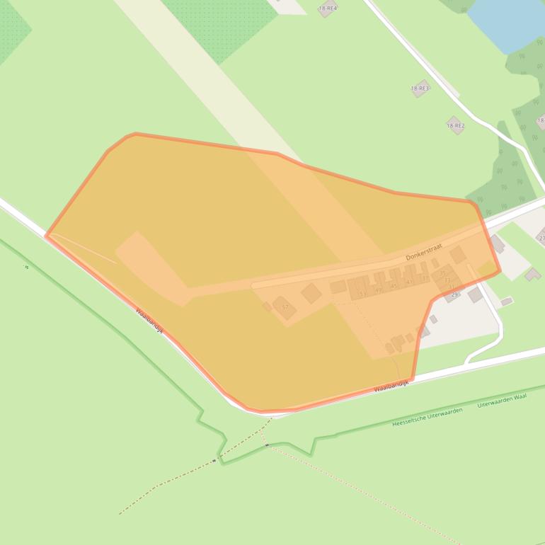 Kaart van postcodegebied 4063CX.