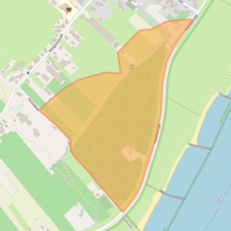 Kaart van postcodegebied 4064CC.