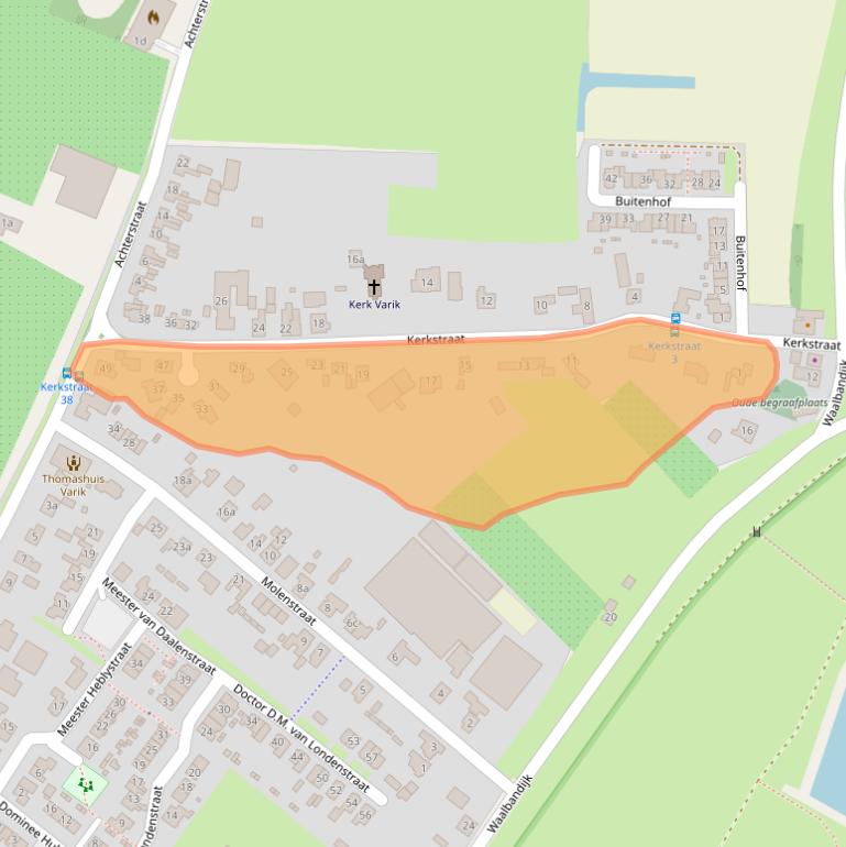 Kaart van postcodegebied 4064EA.