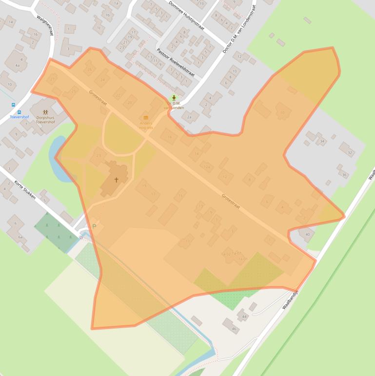 Kaart van postcodegebied 4064EC.