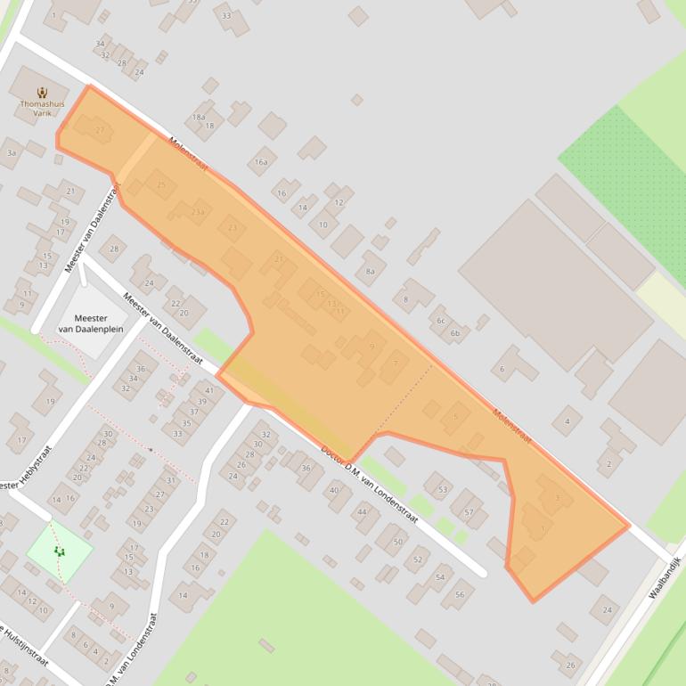 Kaart van postcodegebied 4064EE.