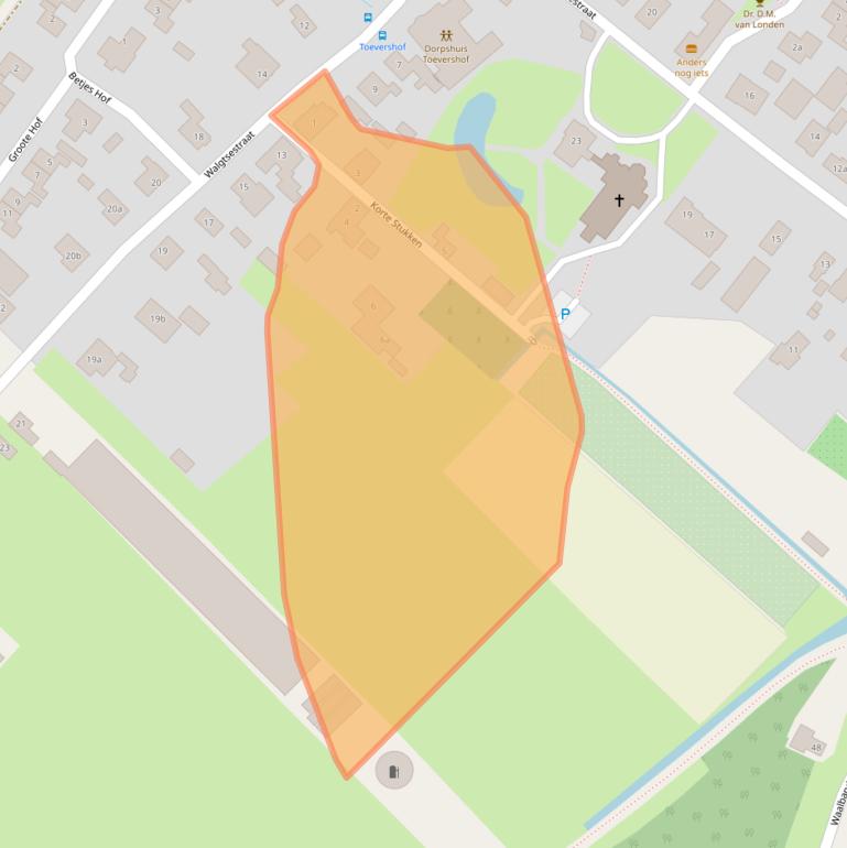 Kaart van postcodegebied 4064EL.