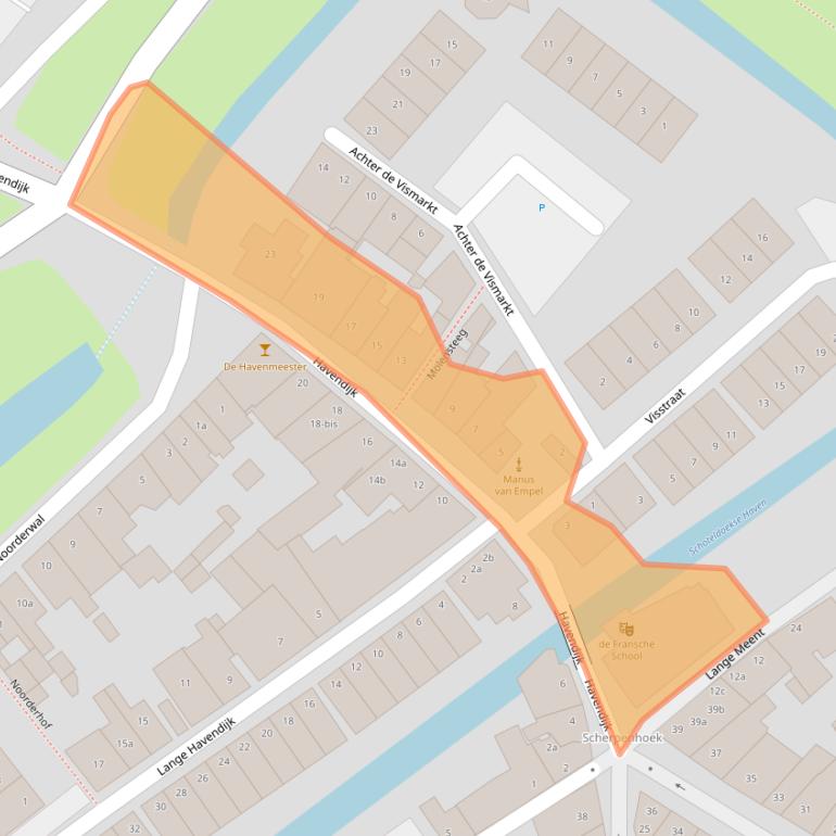 Kaart van postcodegebied 4101AA.