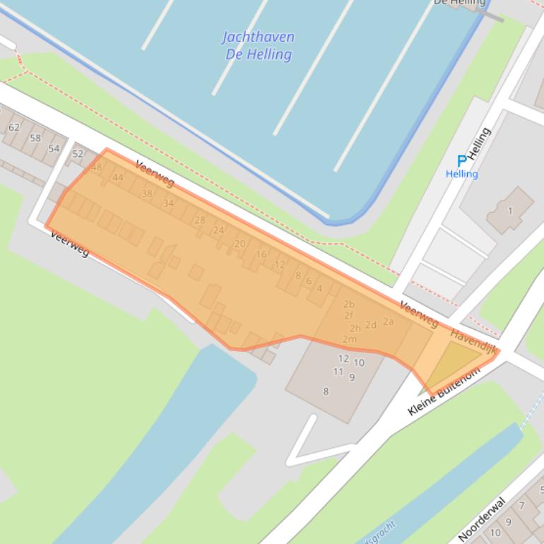 Kaart van postcodegebied 4101AK.