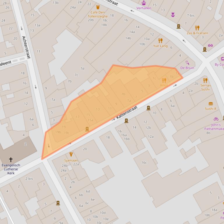 Kaart van postcodegebied 4101BL.