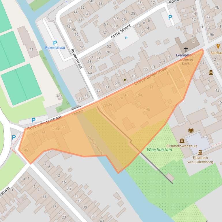 Kaart van postcodegebied 4101BP.