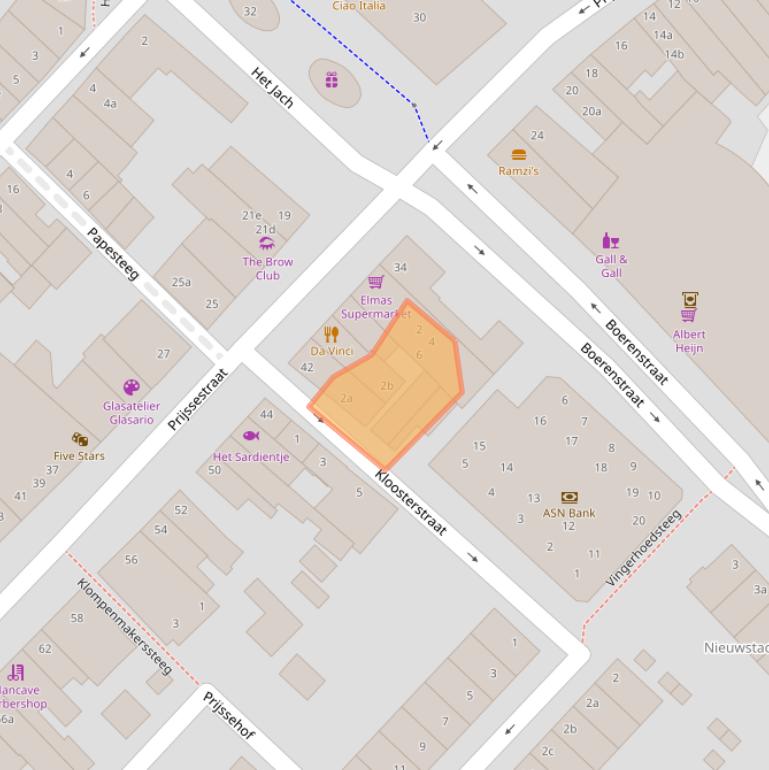 Kaart van postcodegebied 4101CV.