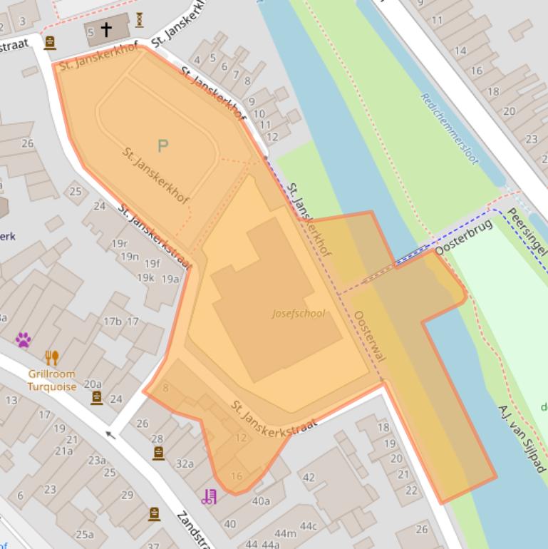 Kaart van postcodegebied 4101CZ.