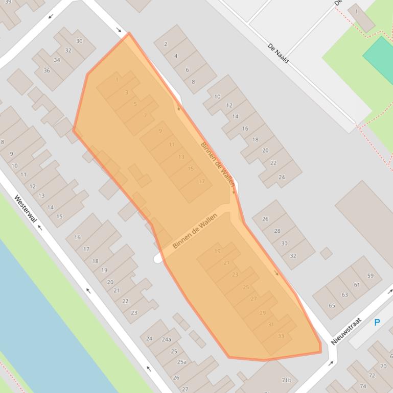 Kaart van postcodegebied 4101DE.