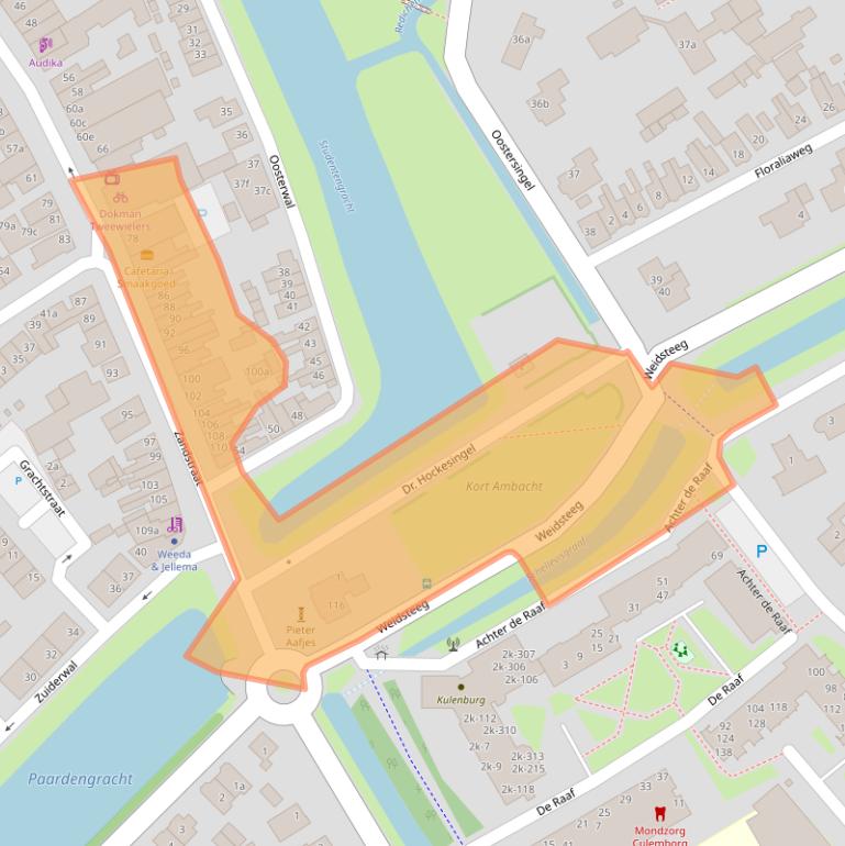 Kaart van postcodegebied 4101EJ.