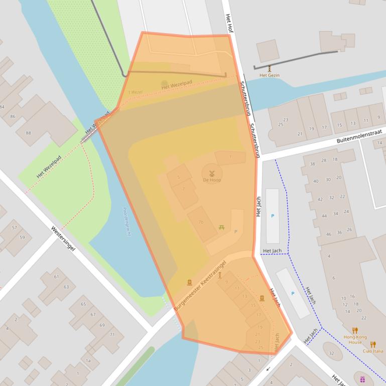 Kaart van postcodegebied 4101ER.