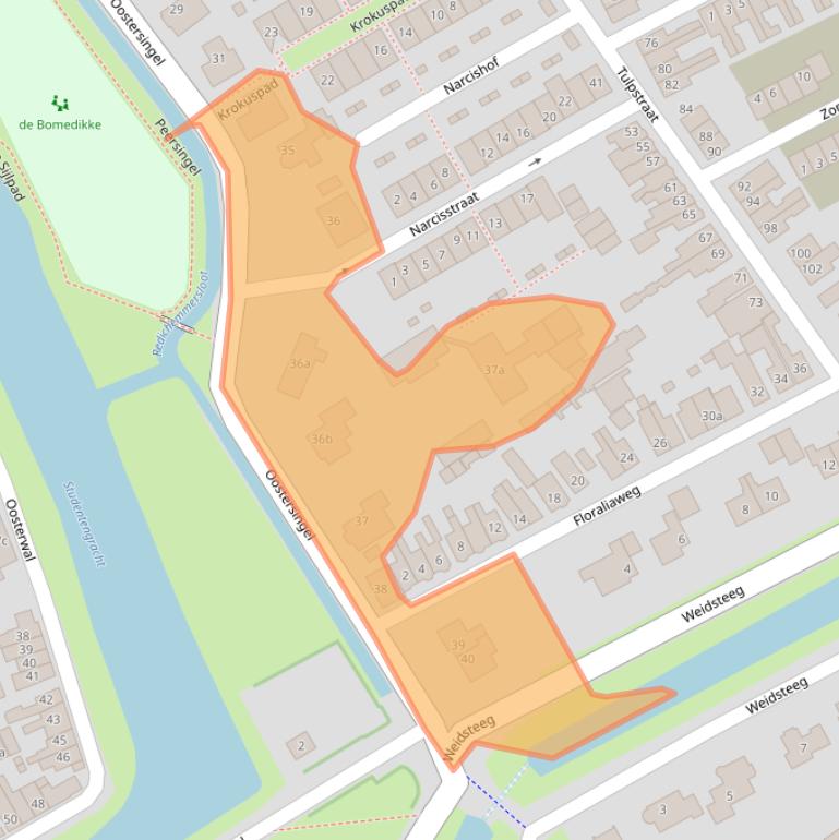 Kaart van postcodegebied 4101GH.