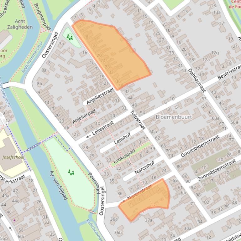 Kaart van postcodegebied 4101GL.