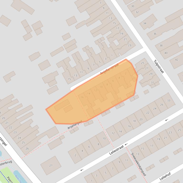 Kaart van postcodegebied 4101GR.