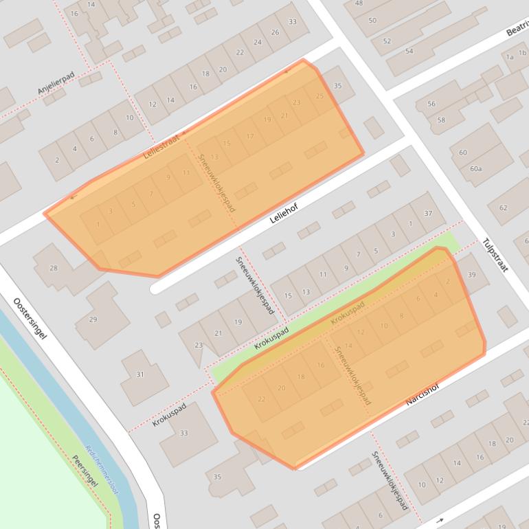 Kaart van postcodegebied 4101GS.