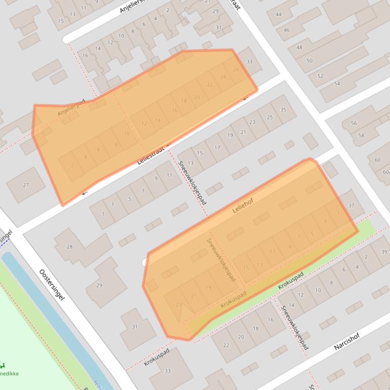 Kaart van postcodegebied 4101GT.