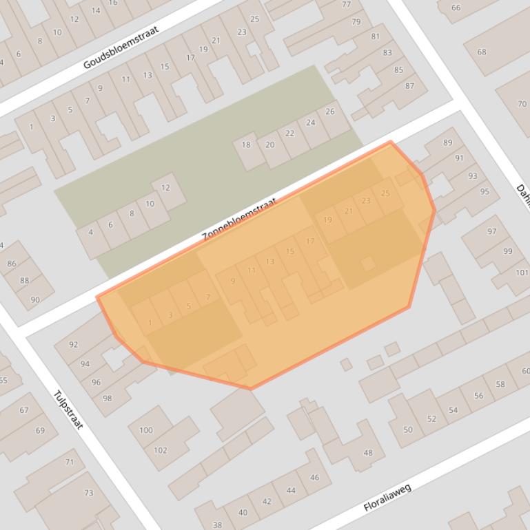 Kaart van postcodegebied 4101GV.