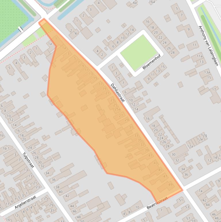 Kaart van postcodegebied 4101HA.