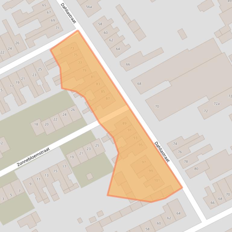 Kaart van postcodegebied 4101HC.