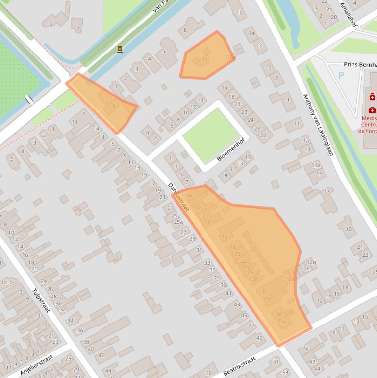 Kaart van postcodegebied 4101HD.