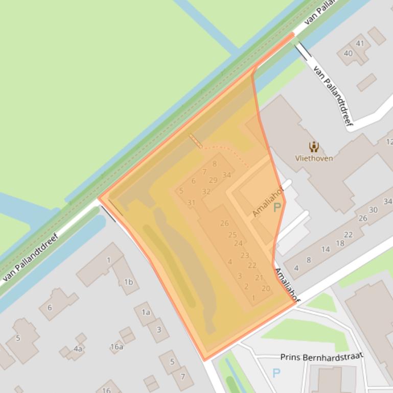 Kaart van postcodegebied 4101HR.