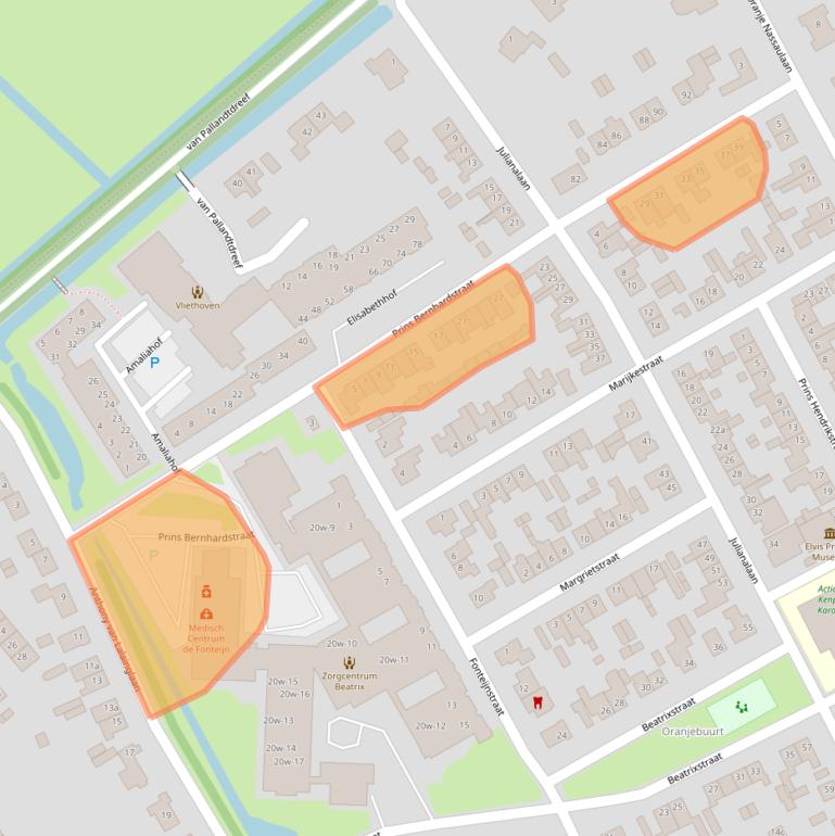 Kaart van postcodegebied 4101HV.