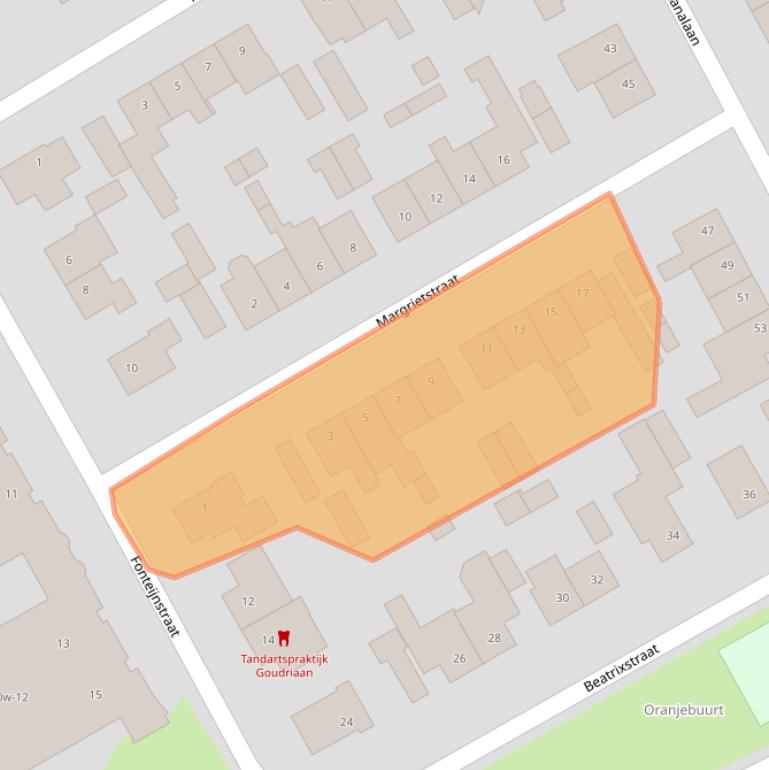 Kaart van postcodegebied 4101JH.