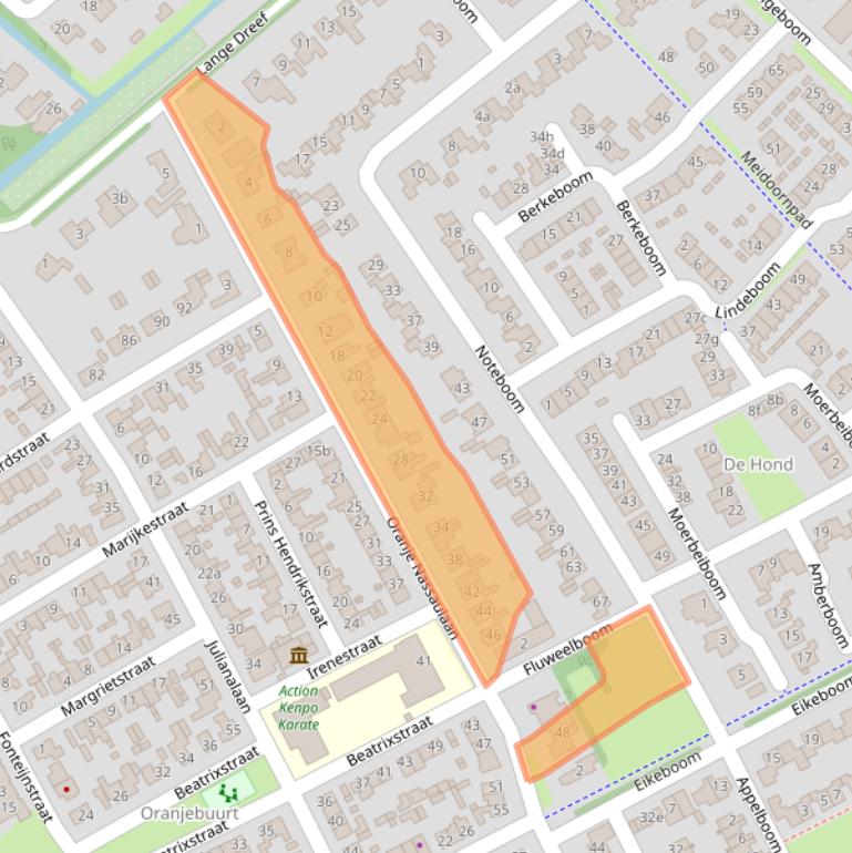 Kaart van postcodegebied 4101JT.