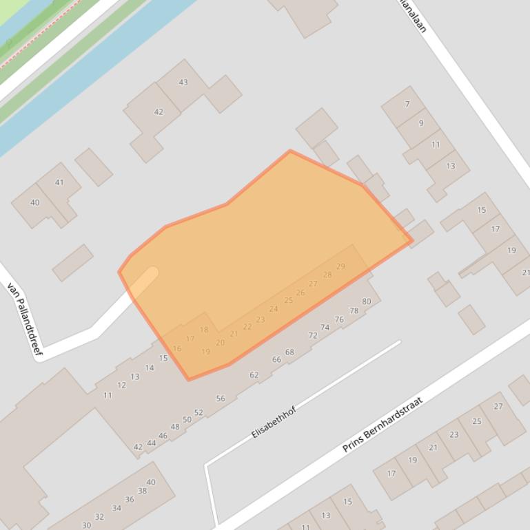 Kaart van postcodegebied 4101KC.