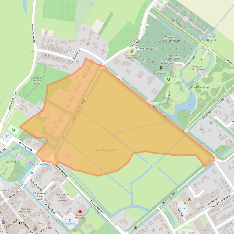 Kaart van postcodegebied 4101KJ.