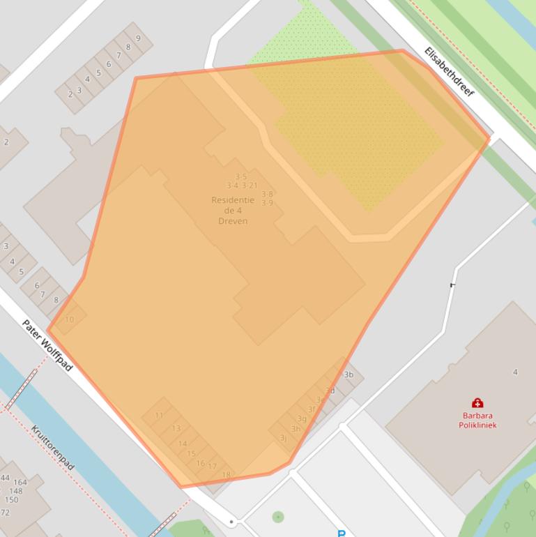 Kaart van postcodegebied 4101KM.