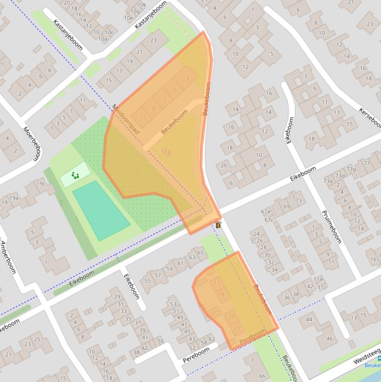 Kaart van postcodegebied 4101VK.