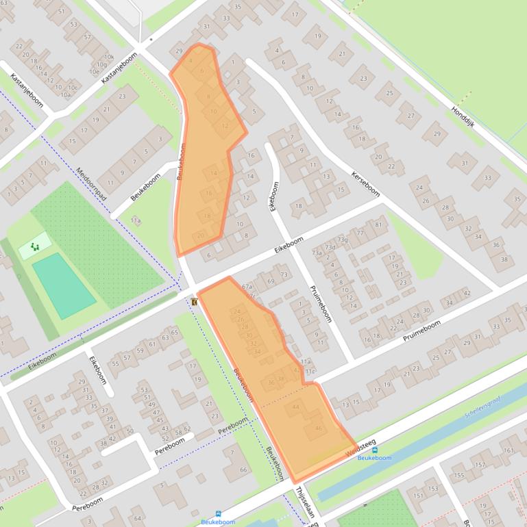 Kaart van postcodegebied 4101VL.