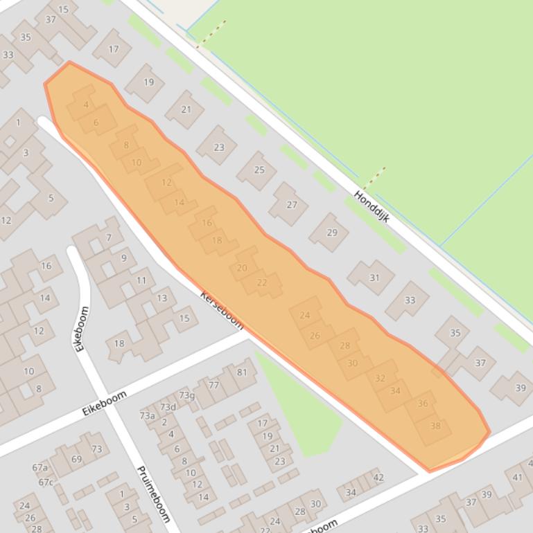 Kaart van postcodegebied 4101VN.