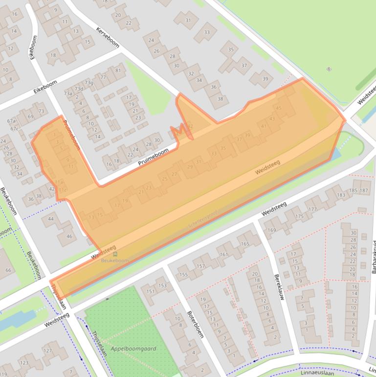 Kaart van postcodegebied 4101VP.