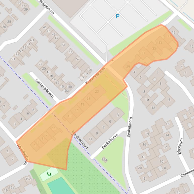 Kaart van postcodegebied 4101VS.