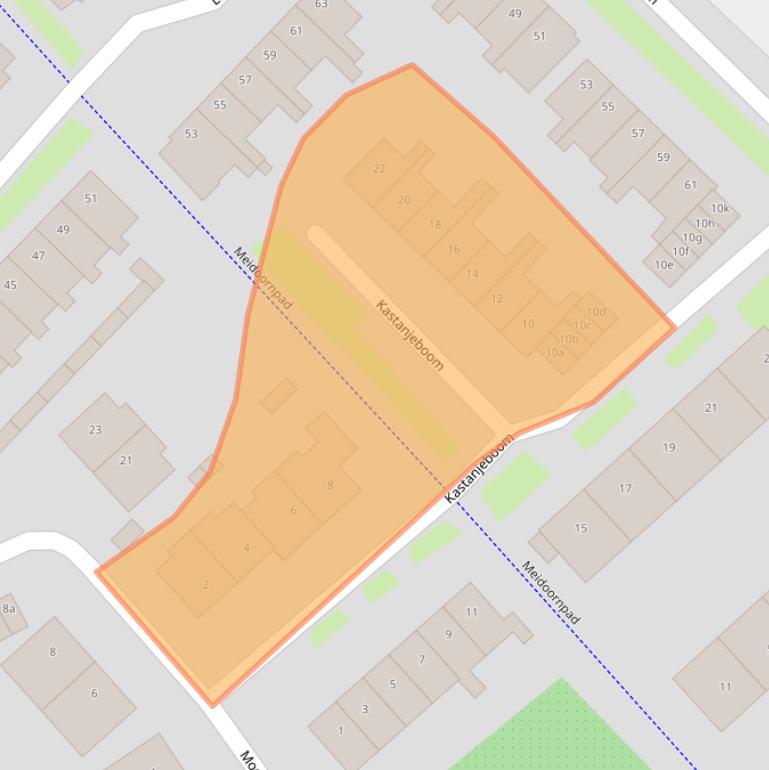 Kaart van postcodegebied 4101VT.