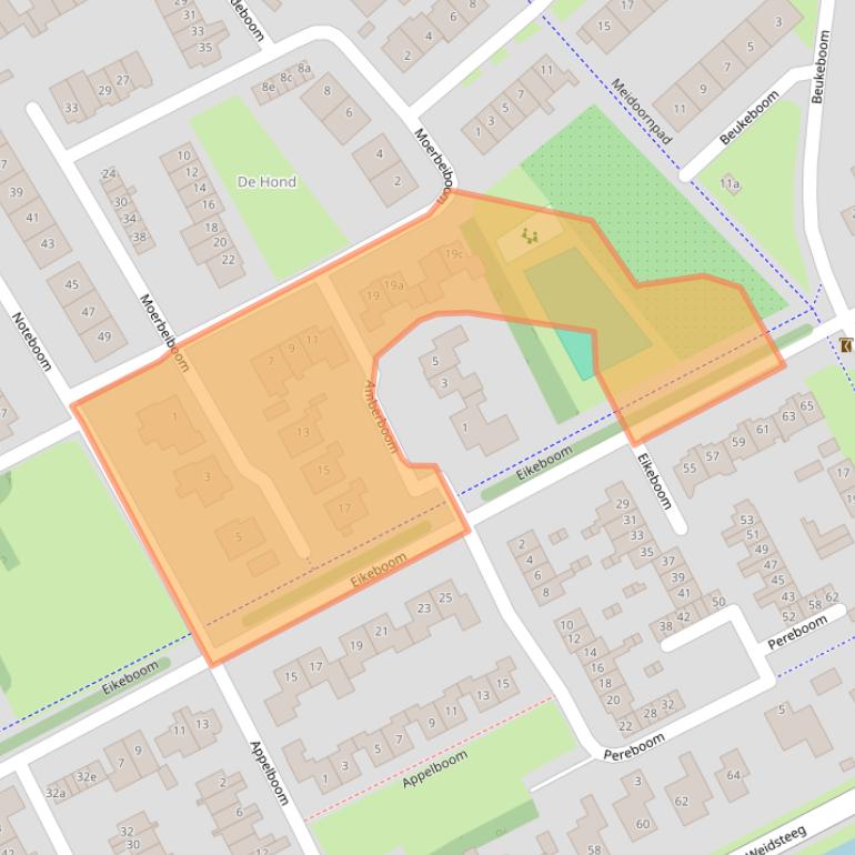 Kaart van postcodegebied 4101WB.