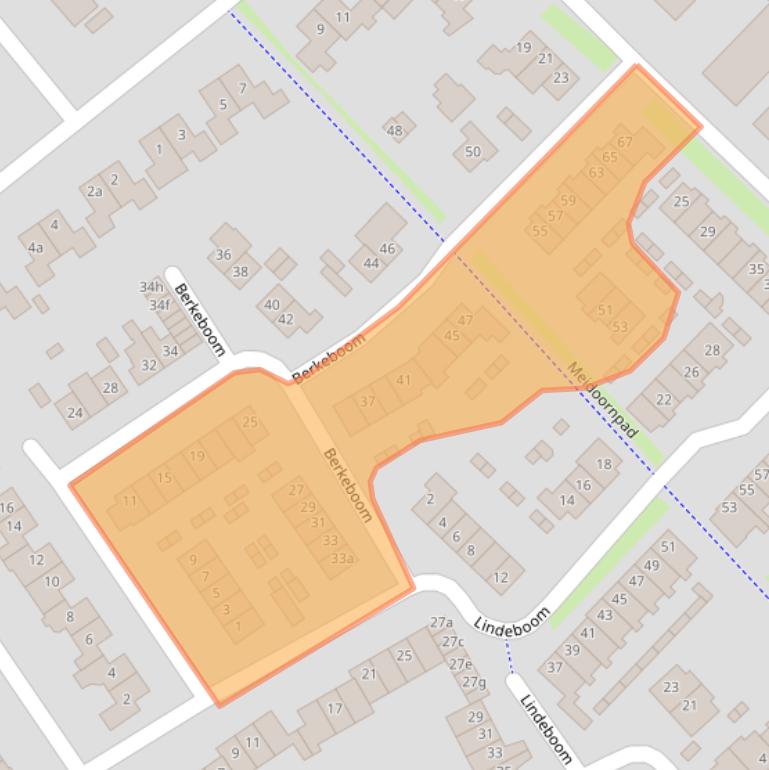 Kaart van postcodegebied 4101WN.