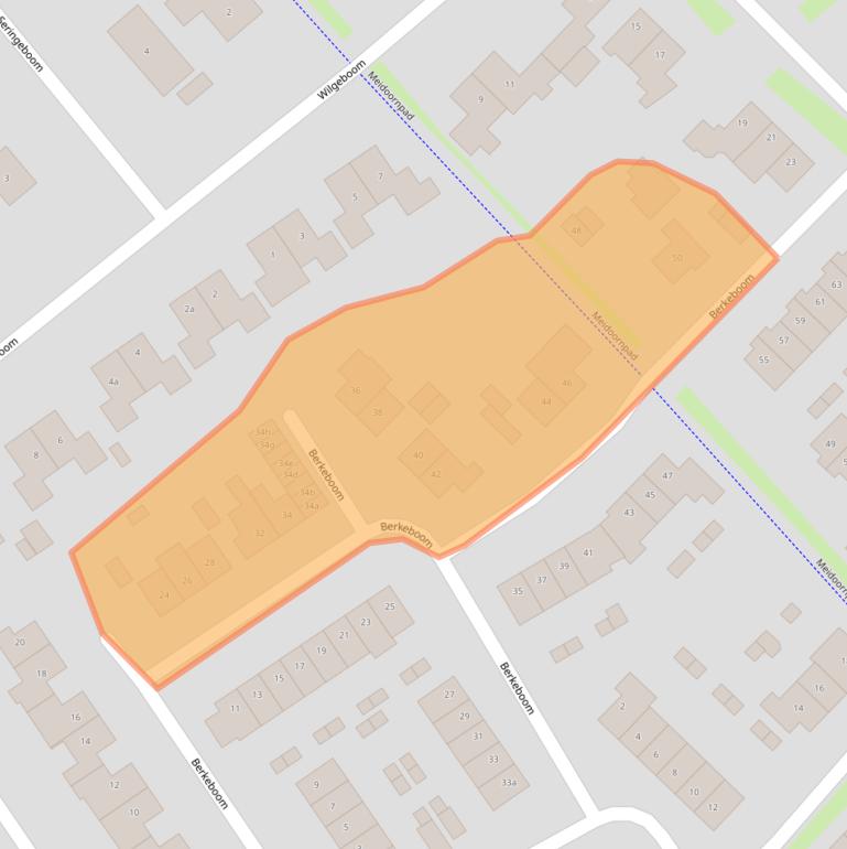 Kaart van postcodegebied 4101WR.