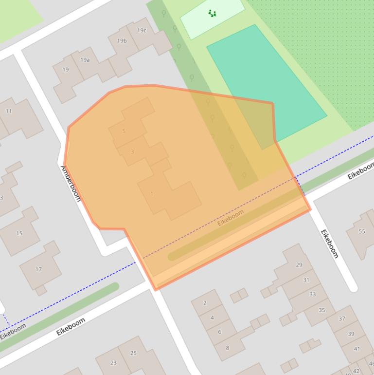 Kaart van postcodegebied 4101WX.