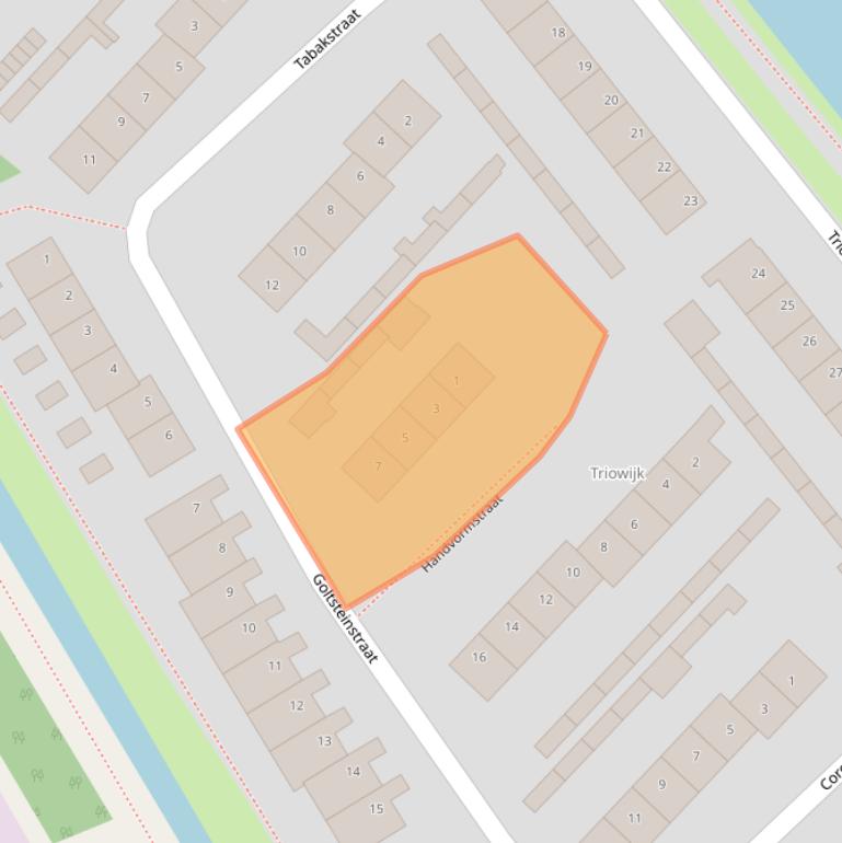 Kaart van postcodegebied 4101XG.