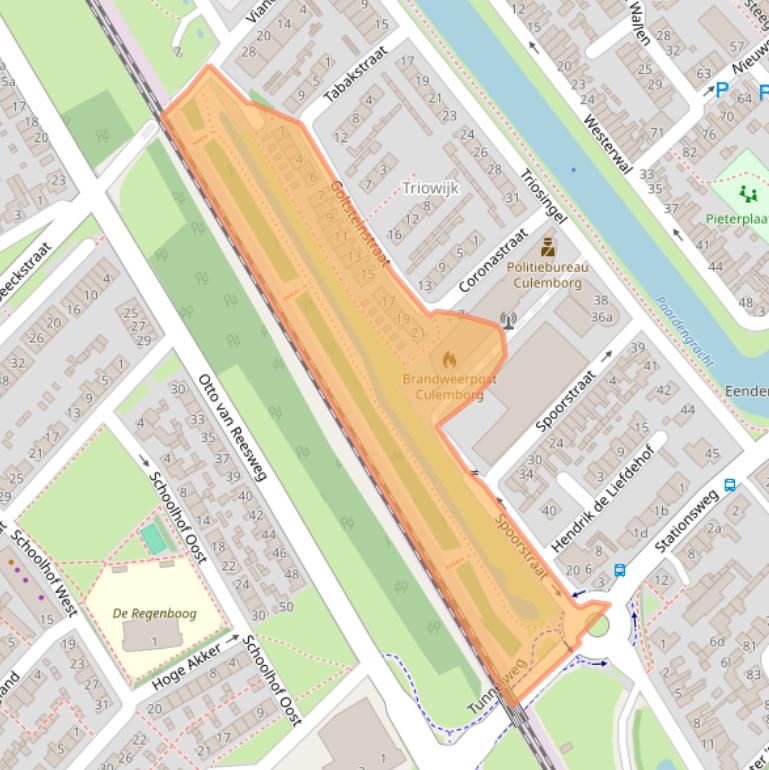 Kaart van postcodegebied 4101XL.