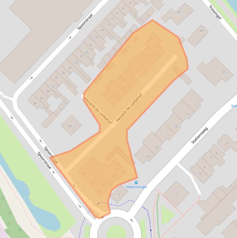 Kaart van postcodegebied 4101XN.