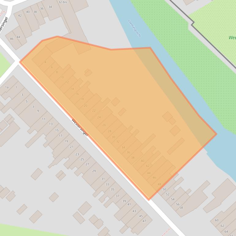 Kaart van postcodegebied 4101ZJ.